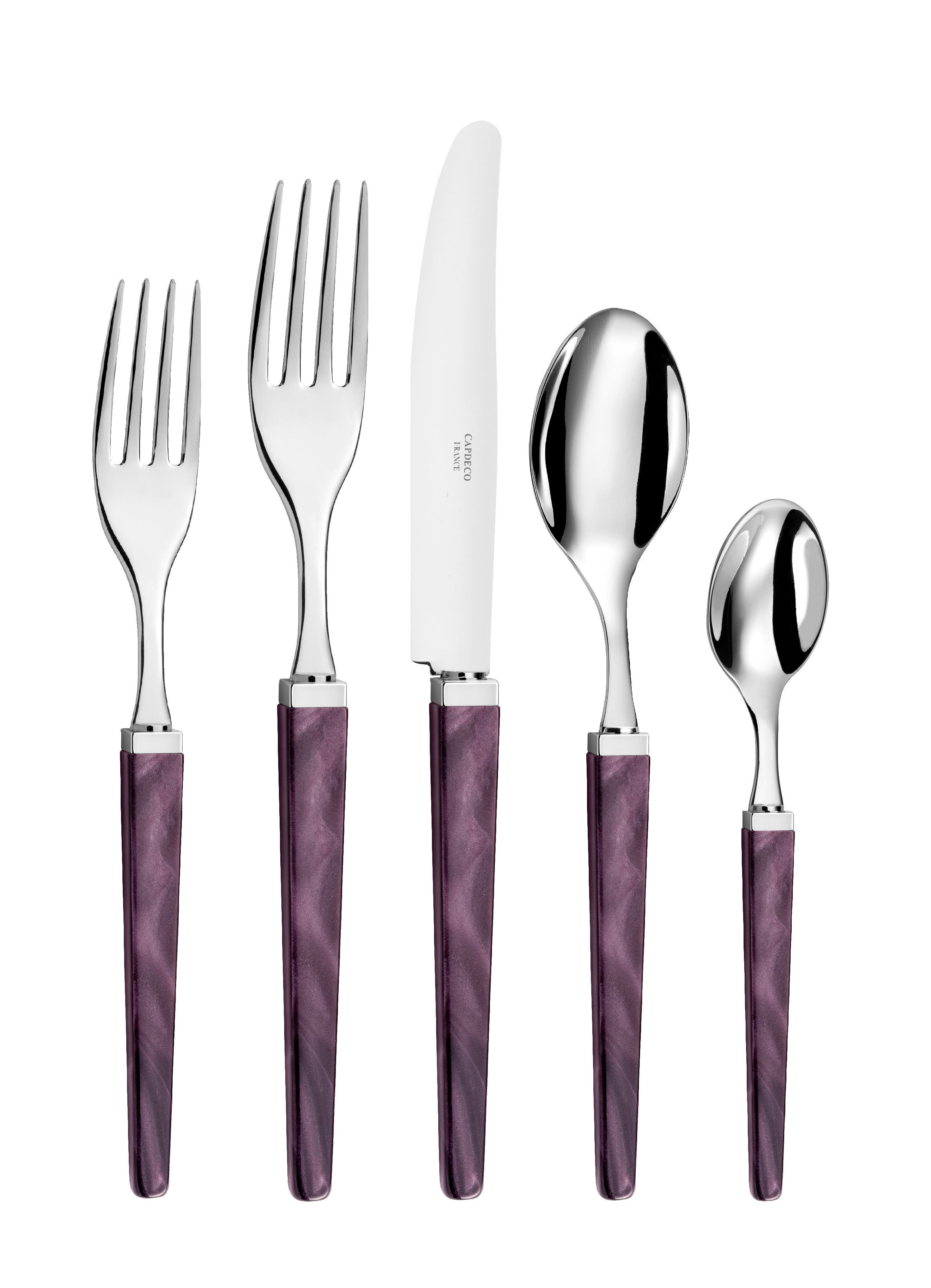 CAPDECO Quio - 5 Piece Place Setting in Plum 