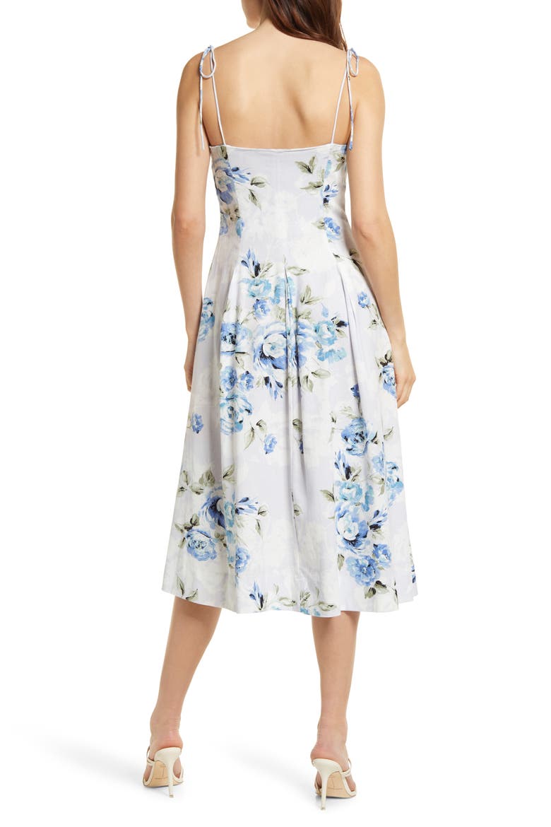 Raissa Tie Strap Midi Dress, Alternate, color, POWDER BLUE