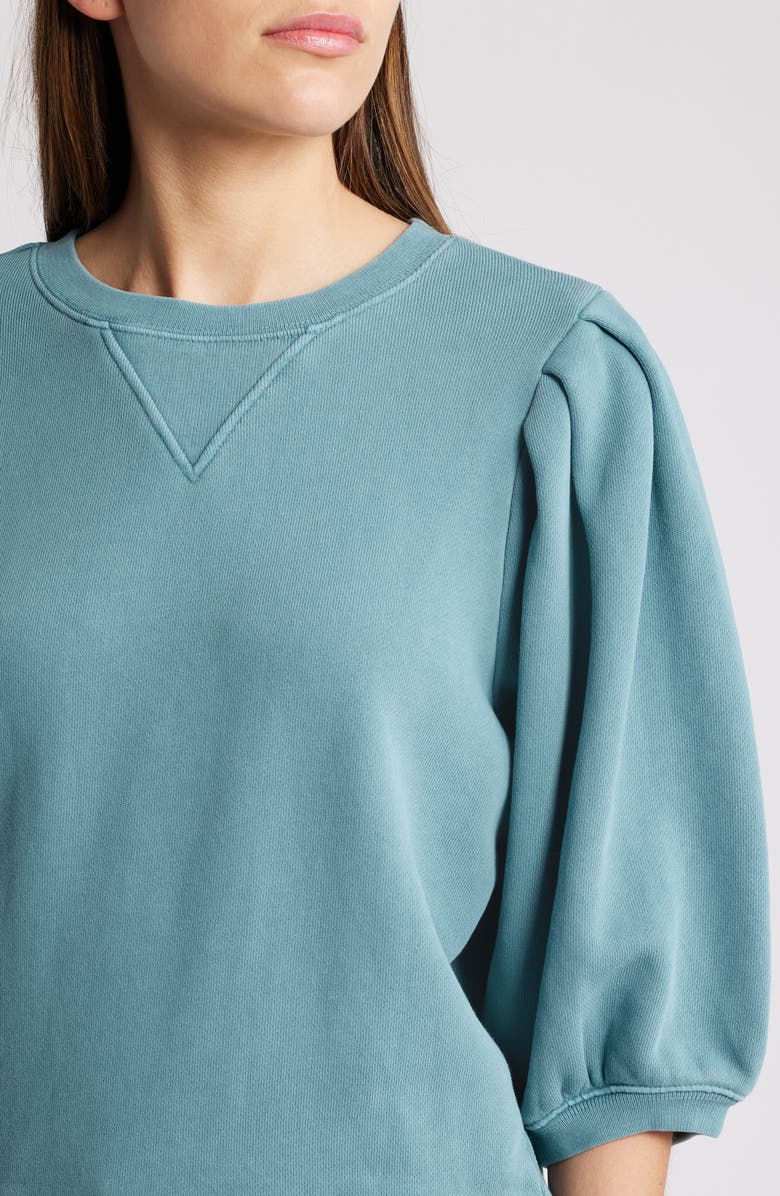 Rails Camy Puff Sleeve Cotton Sweatshirt, Alternate, color, 