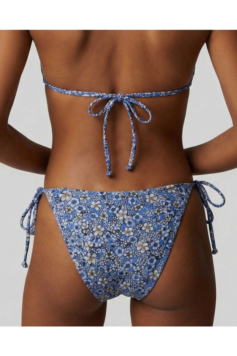 Floral Field Womens Bikini Bottom, Alternate, color, Floral Field Blue