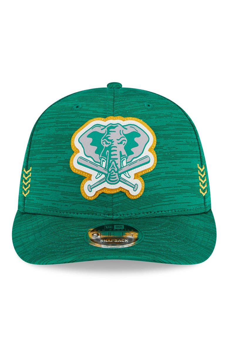 New Era Men's New Era Green Oakland Athletics 2024 Clubhouse Low Profile 59FIFTY Snapback Hat, Alternate, color, Green
