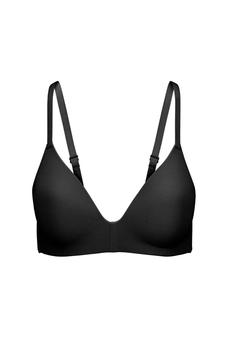 Valory Contour Plunge Bra, Alternate, color, Black
