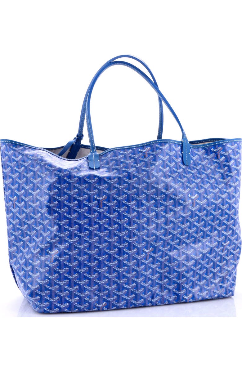 Pre-Owned Goyard Saint Louis Tote Coated Canvas GM, Alternate, color, Blue
