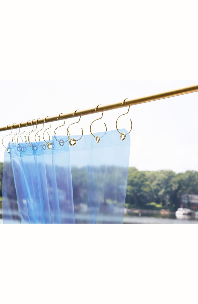 Quiet Town The Orient Sun Shower Curtain, Alternate, color, 