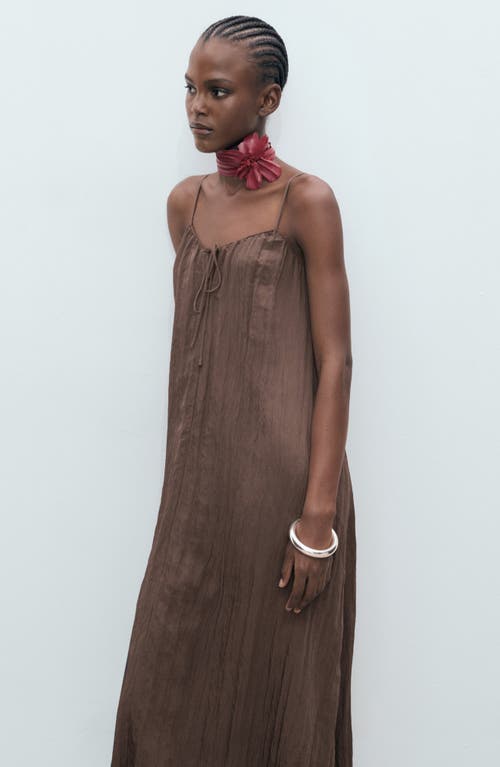 Mango Crinkle Slipdress