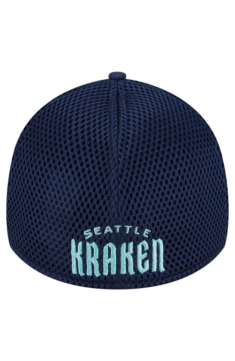 New Era Men's New Era  Deep Sea Blue Seattle Kraken Active Subtle Camo 39THIRTY Flex Hat, Alternate, color, 