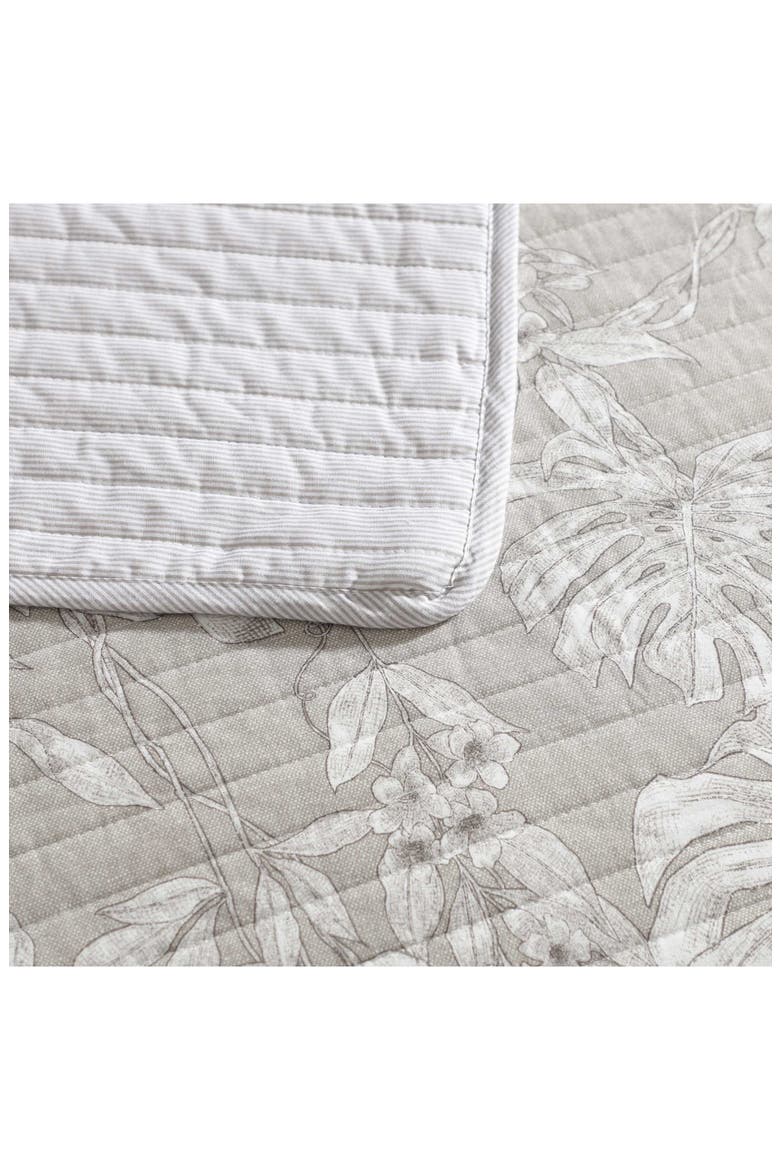 Jungle Toile Reversible Quilt & Sham Set, Alternate, color, BEIGE