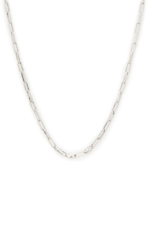 Men's Hammered Chain Link Necklace