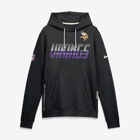 Men's Nike Black Minnesota Vikings Sideline Standard Issue Top Prospect Dri-FIT Hoodie