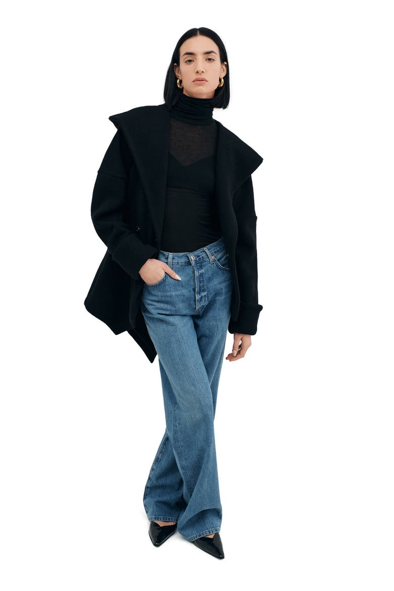 Kyota Hooded Jacket, Alternate, color, BLACK
