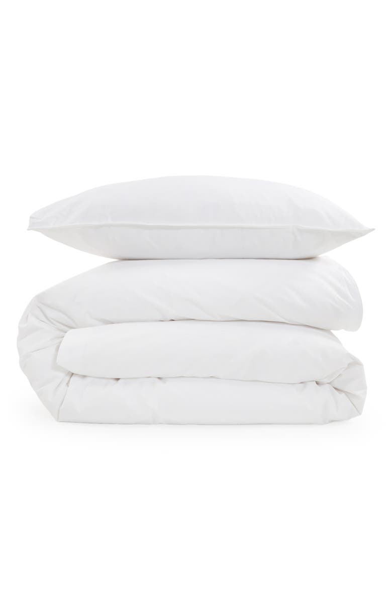 Pom Pom at Home Parker Cotton Sateen Duvet Cover & Shams Set, Main, color, White