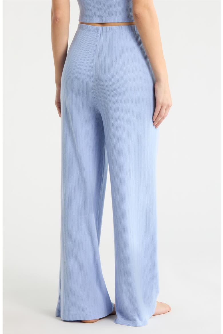 Pointelle Wide Leg Pajama Pants, Alternate, color, BLUEBELL BLOOM