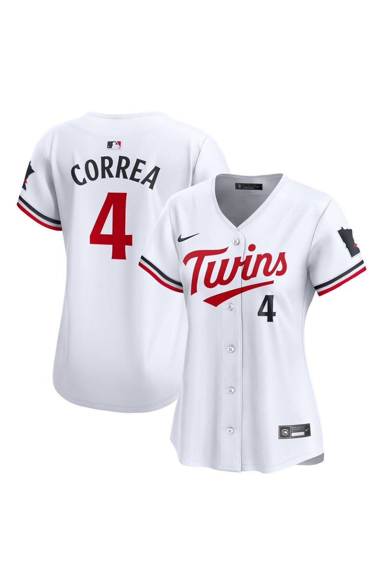 Nike Women's Nike Carlos Correa White Minnesota Twins Home Limited Player Jersey, Main, color, 