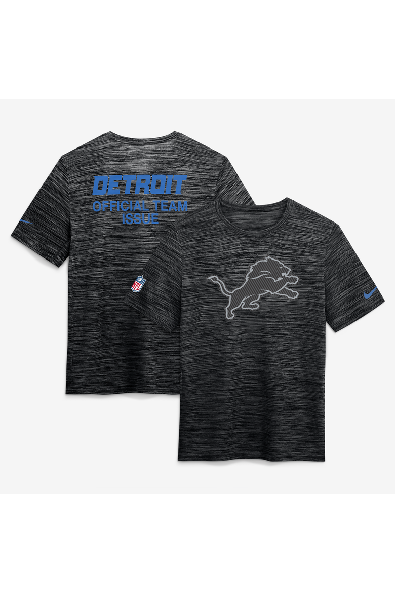 Men's Nike  Black Detroit Lions 2026 Rivalries Collection Sideline Velocity T-Shirt, Main, color, Black