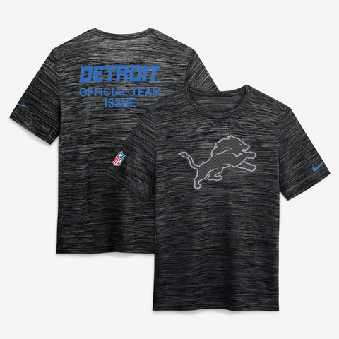 Men's Nike  Black Detroit Lions 2026 Rivalries Collection Sideline Velocity T-Shirt