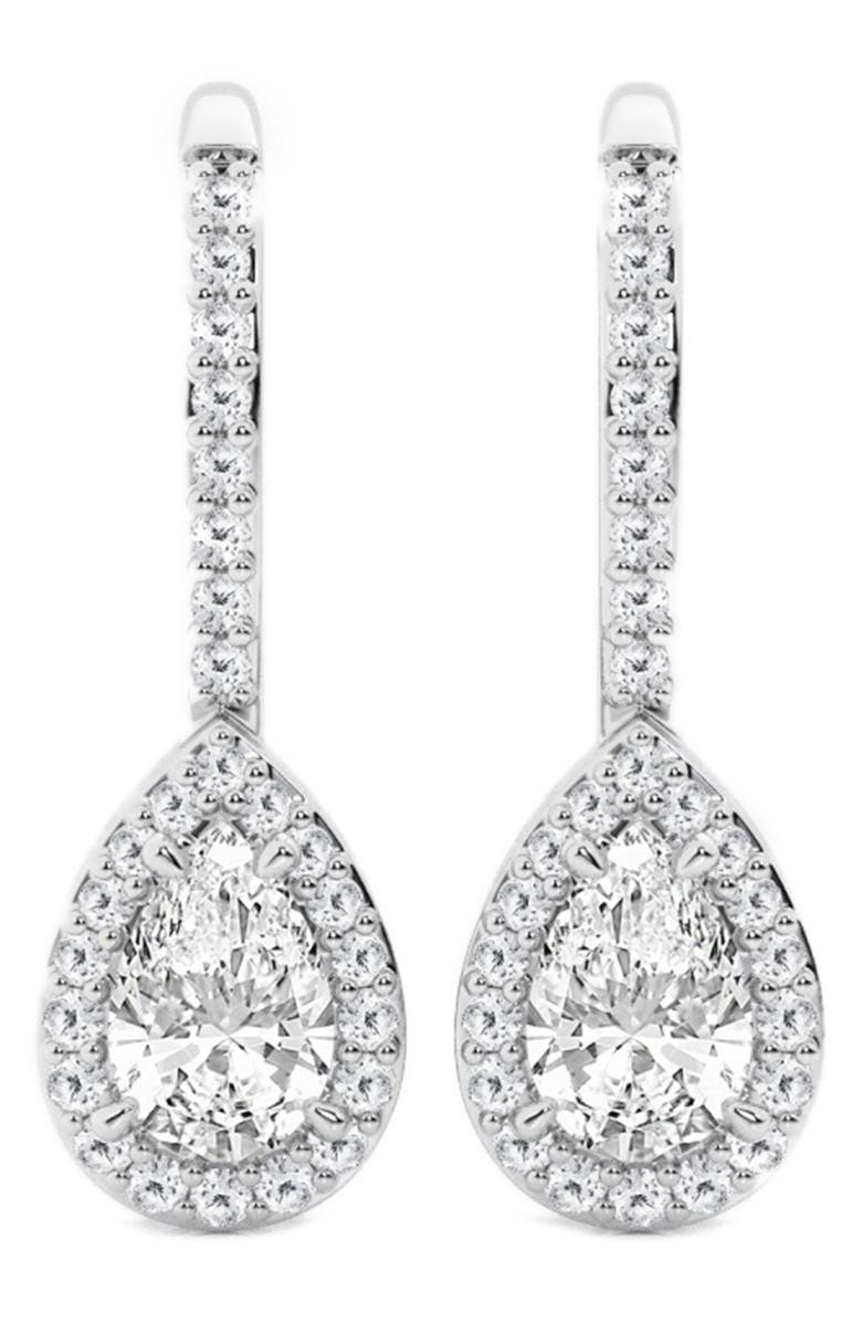 Badgley Mischka Collection Lab Grown Diamond Drop Earrings, Main, color, 