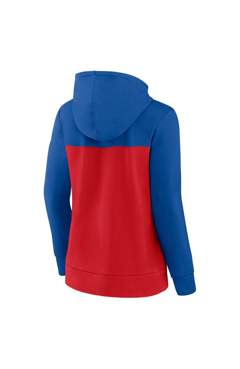 FANATICS Women's Fanatics Branded Royal/Red Buffalo Bills Take The Field Color Block Full-Zip Hoodie, Alternate, color,