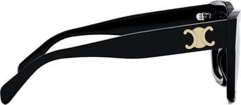 Triomphe 55mm Round Sunglasses