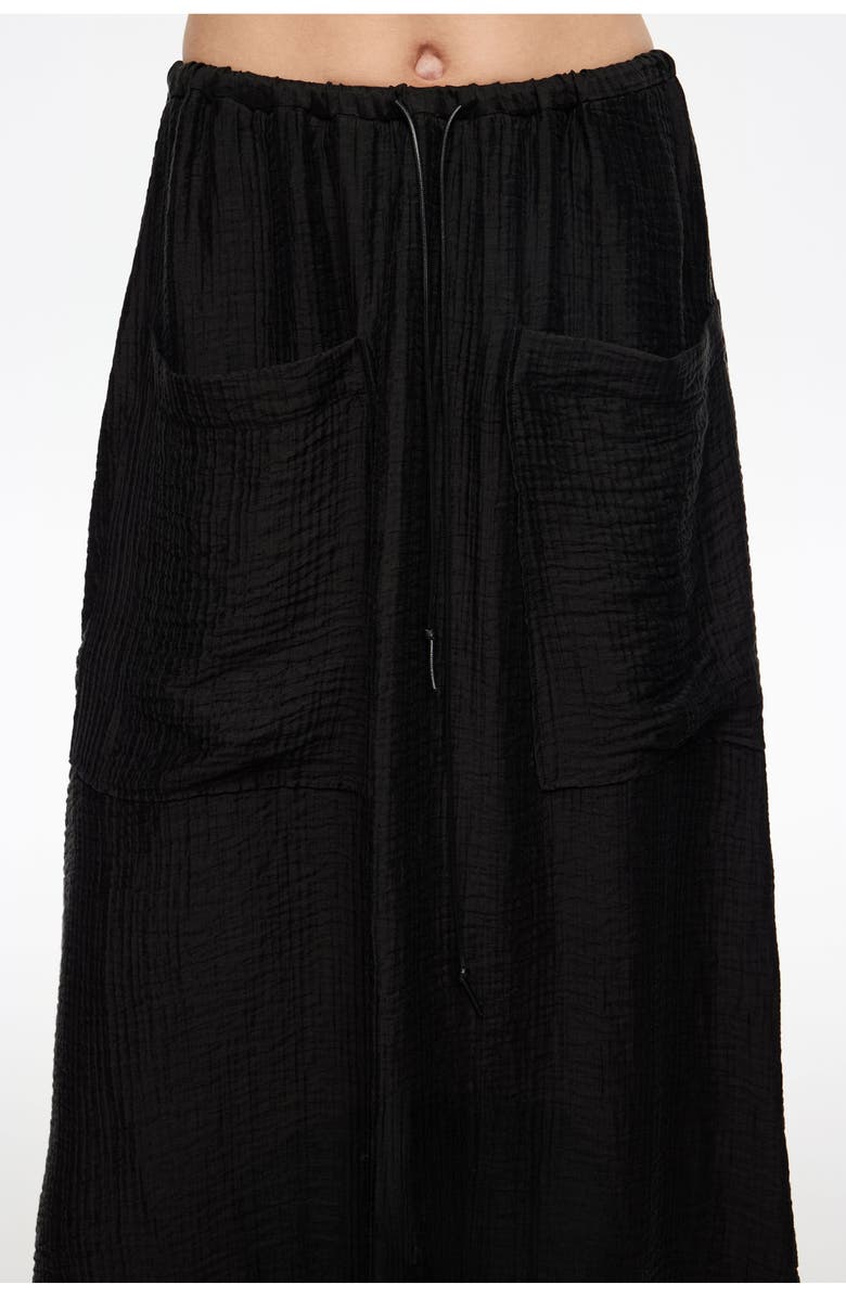 Bimba y Lola Adjustable Waist Skirt, Alternate, color, Washed Black