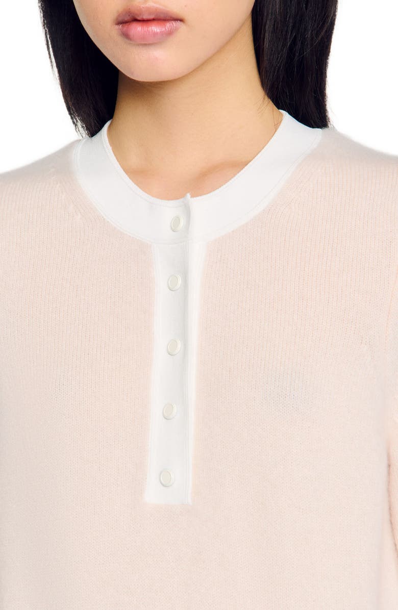 SANDRO Wool and cashmere sweater, Alternate, color, 