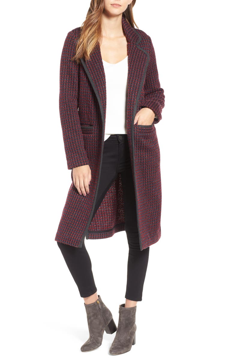 Diane von Furstenberg Tweed Coat, Main, color,