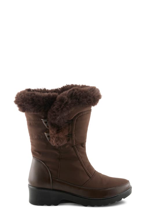Flexus By Spring Step Tacey Waterproof Winter Boot In Brown