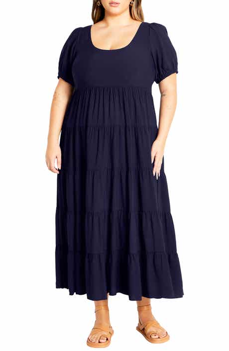 City Chic Mila Tiered Maxi Dress
