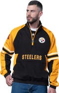 STARTER Men's Starter Black Pittsburgh Steelers Prospect Half-Zip Pullover