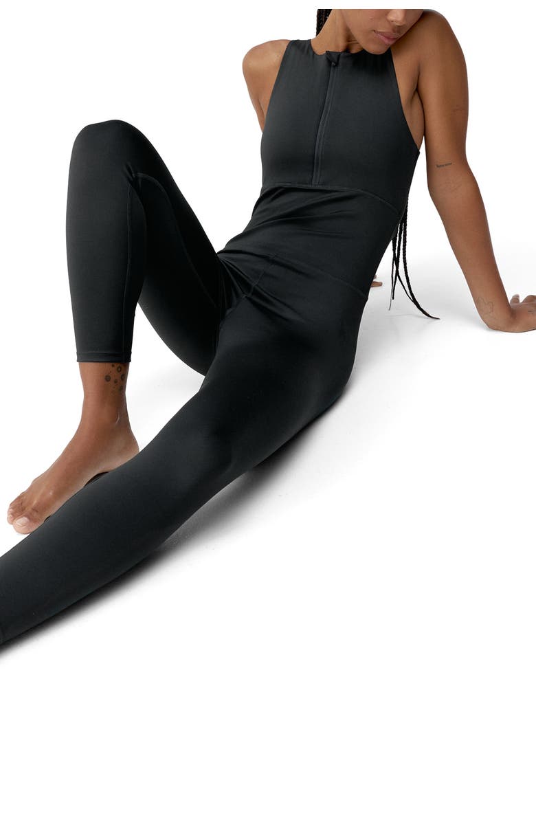 Born Living Yoga Corpo Performance Sport Jumpsuit, Alternate, color, Black