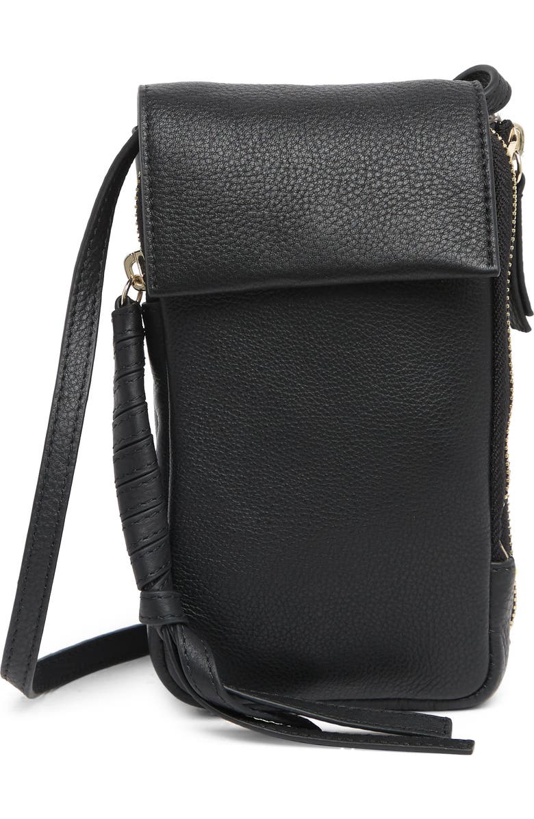 Vince Camuto Cory Leather Phone Crossbody Bag, Main, color,