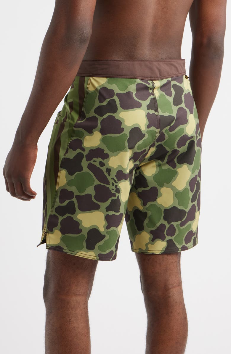 Florence F1 Pro Hawaii Camo Water Repellent Board Shorts, Alternate, color, 