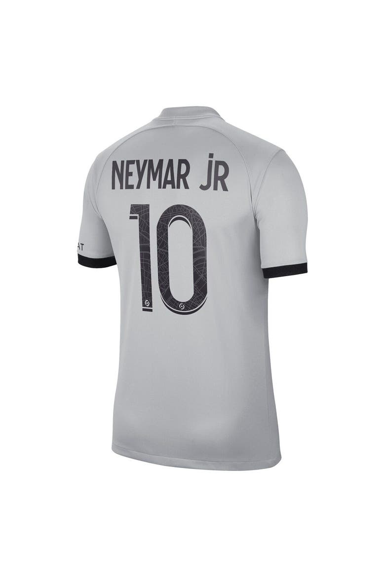 Men's Nike Neymar Jr. Black Paris Saint-Germain 2022/23 Away Breathe Stadium Replica Player Jersey, Alternate, color, Black