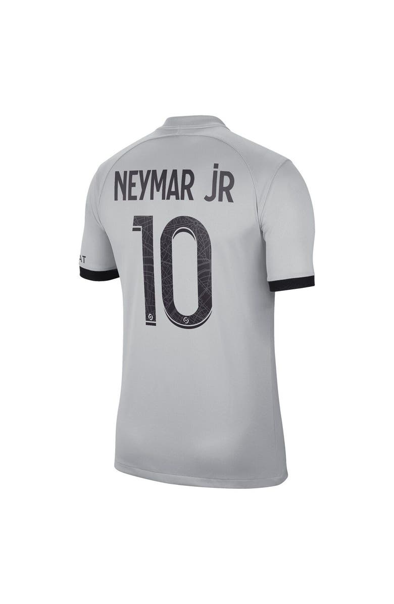 Nike Men's Nike Neymar Jr. Black Paris Saint-Germain 2022/23 Away Breathe Stadium Replica Player Jersey, Alternate, color, 
