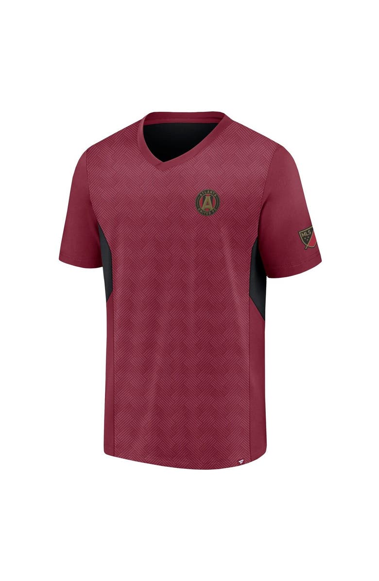 FANATICS Men's Fanatics Branded Red Atlanta United FC Extended Play V-Neck T-Shirt, Alternate, color, 