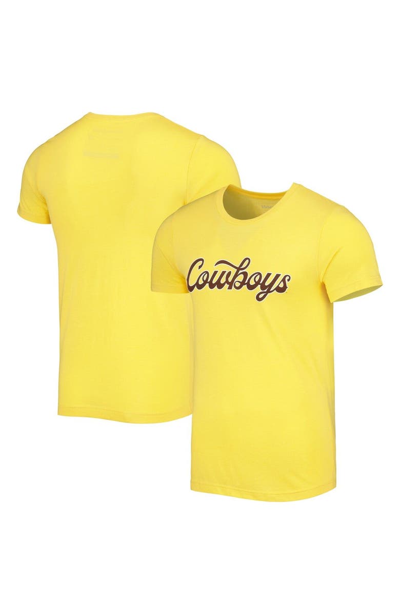 HOMEFIELD Men's Homefield Heather Gold Wyoming Cowboys T-Shirt, Main, color, Heather Gold