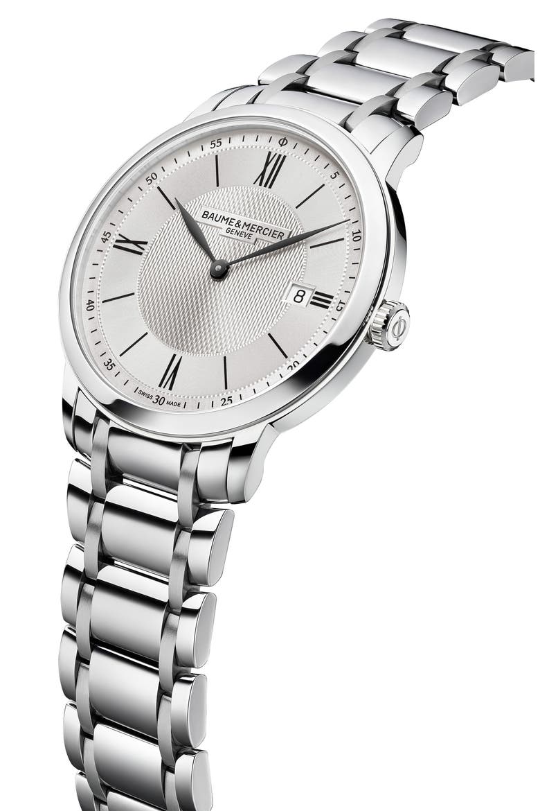 Classima Bracelet Watch, 40mm, Alternate, color, SILVER