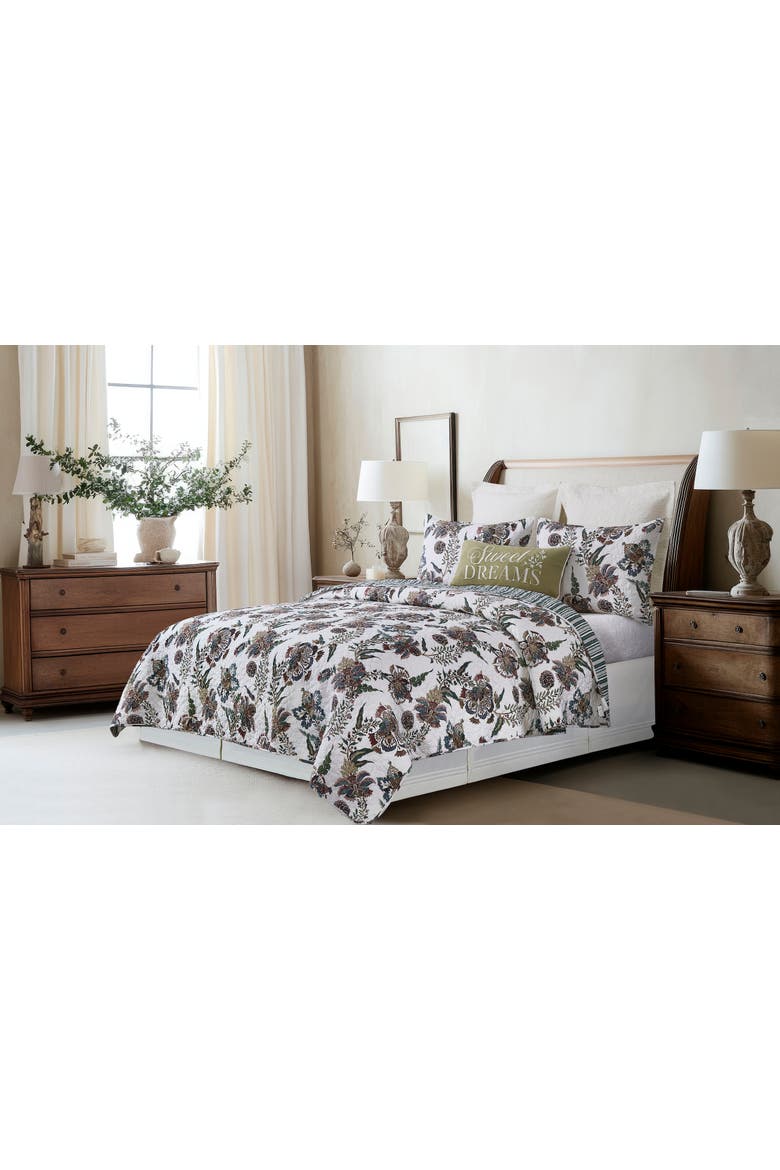 Braelyn Bedding Quilt Collection, Main, color, Green
