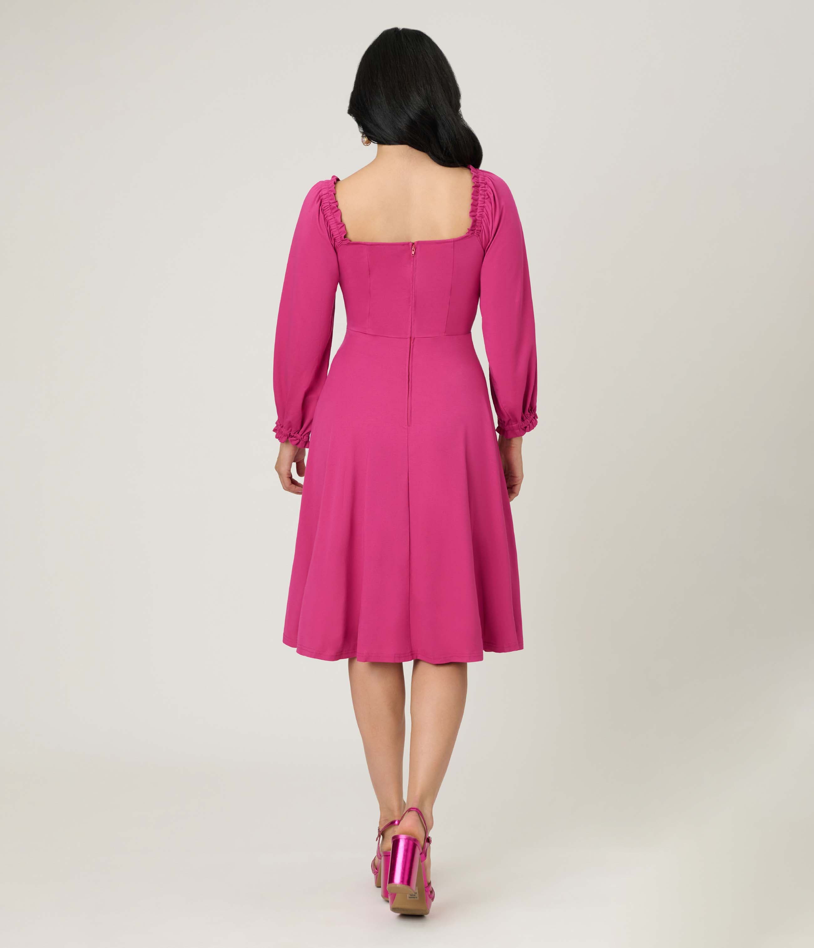 Peasant Sleeve Swing Dress - image 4