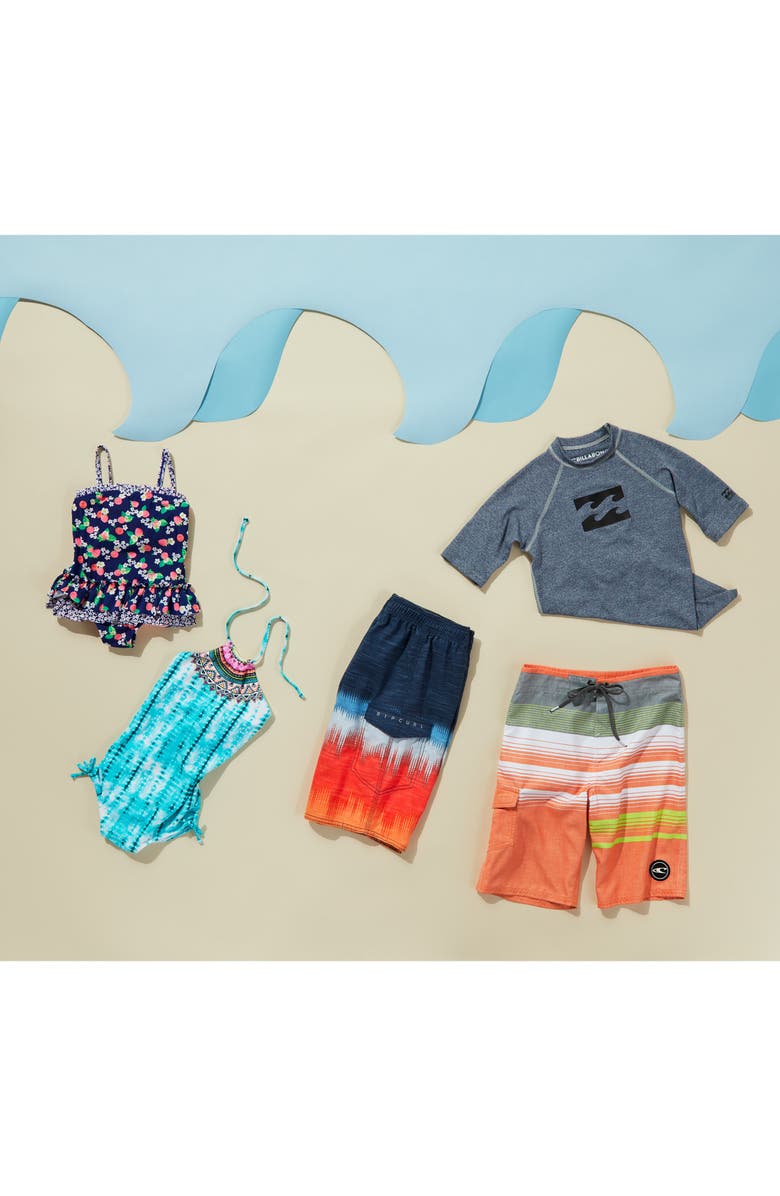 Gossip Girl Floral Field Two-Piece Swimsuit, Alternate, color,