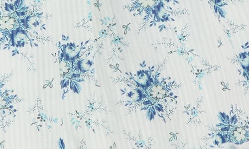 Shop Pippa & Julie Kids' Susie Floral Print Dress In Dark Blue