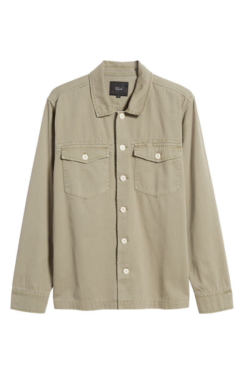Rails Garment Washed Cotton Button-Up Military Shirt, Alternate, color, 