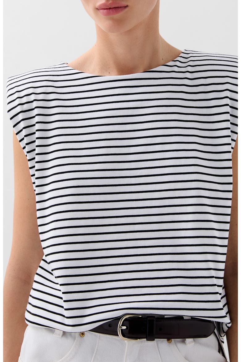 Big Arm Tee, Main, color, Navystripes
