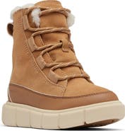 SOREL Kids' Explorer III Faux Fur Waterproof Boot