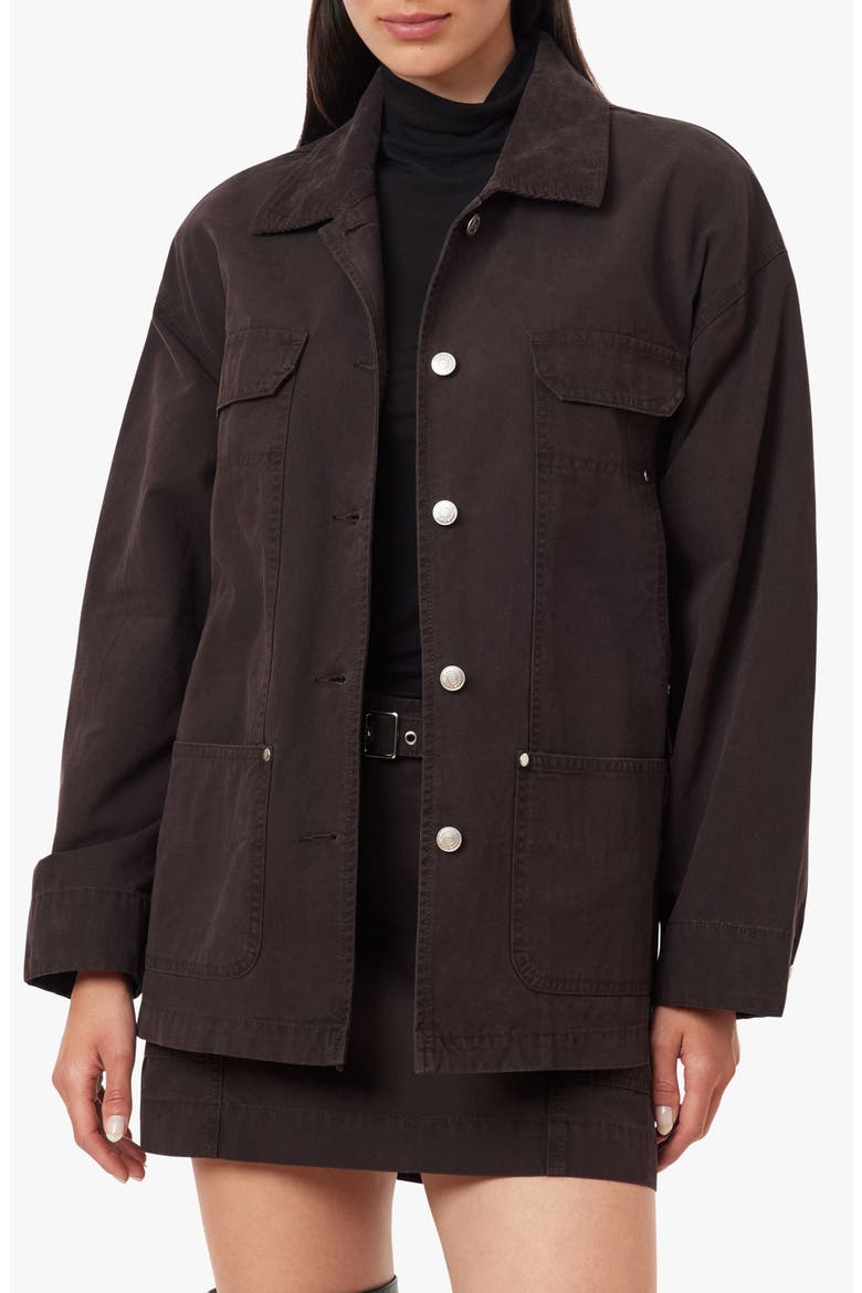 Oversized Utility Jacket, Main, color, CHOCOLATE