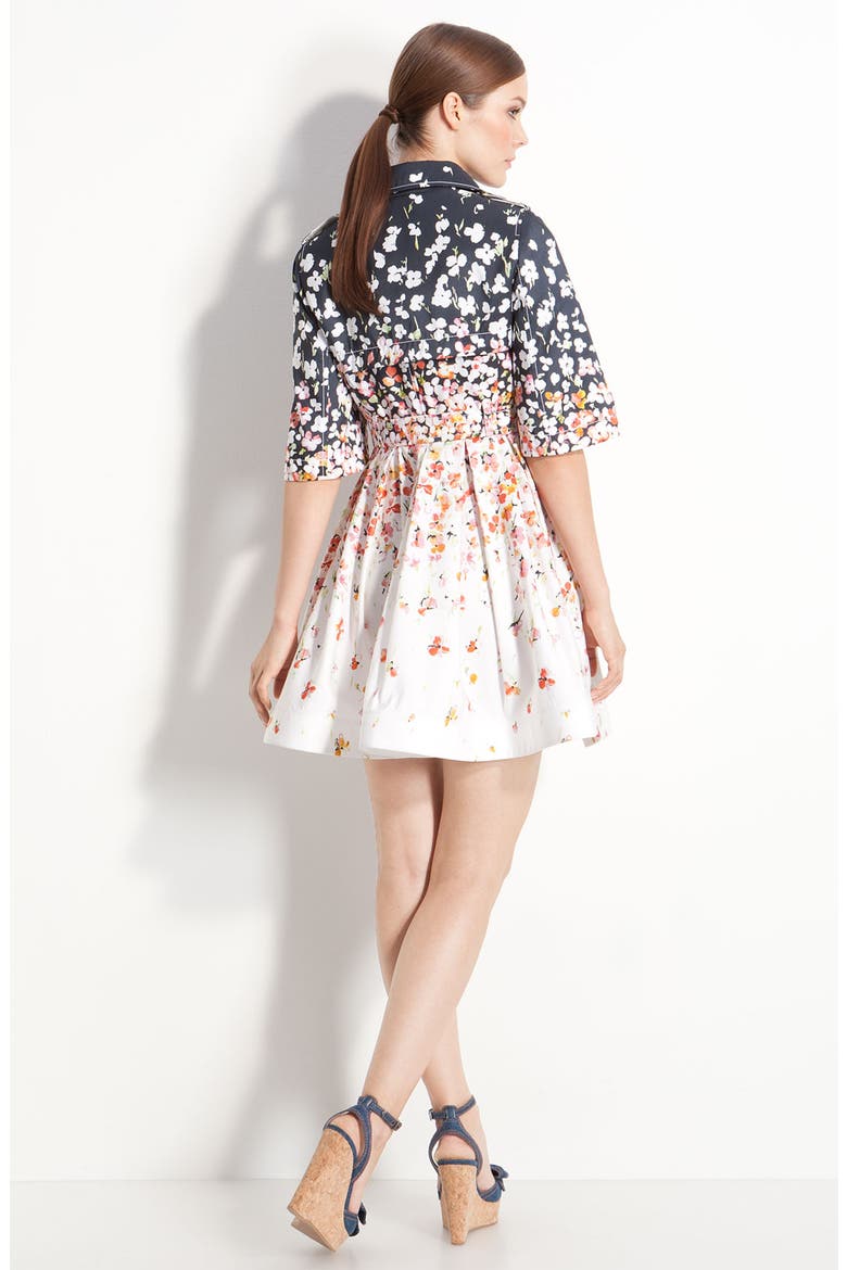 Floral Print Belted Trench, Main, color, FLORAL
