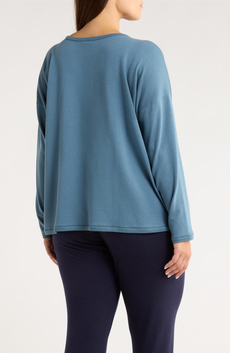 Eileen Fisher Crewneck Boxy Crop T-Shirt, Alternate, color, Sea Spray