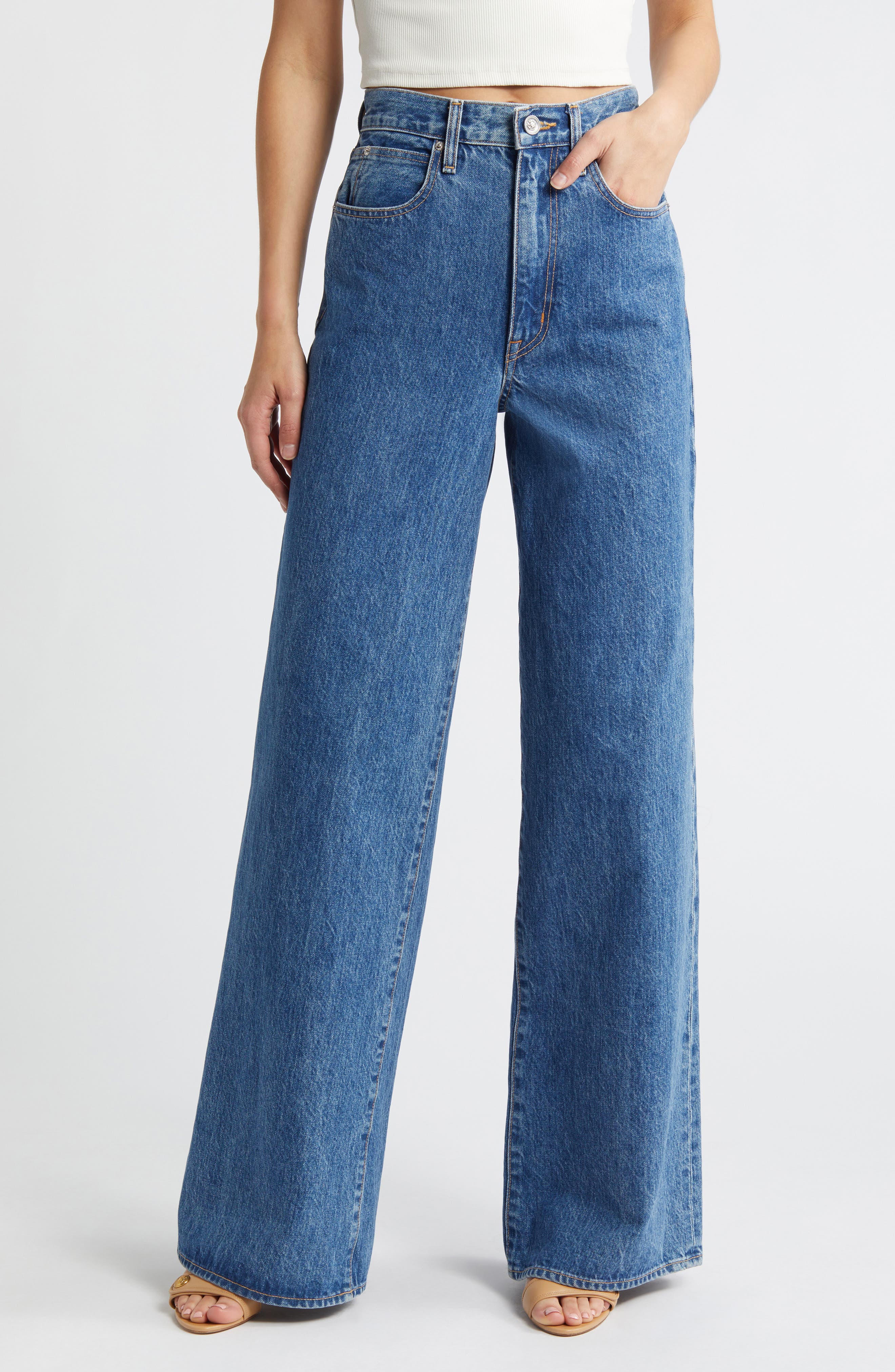 SLVRLAKE Eva Wide Leg Jeans