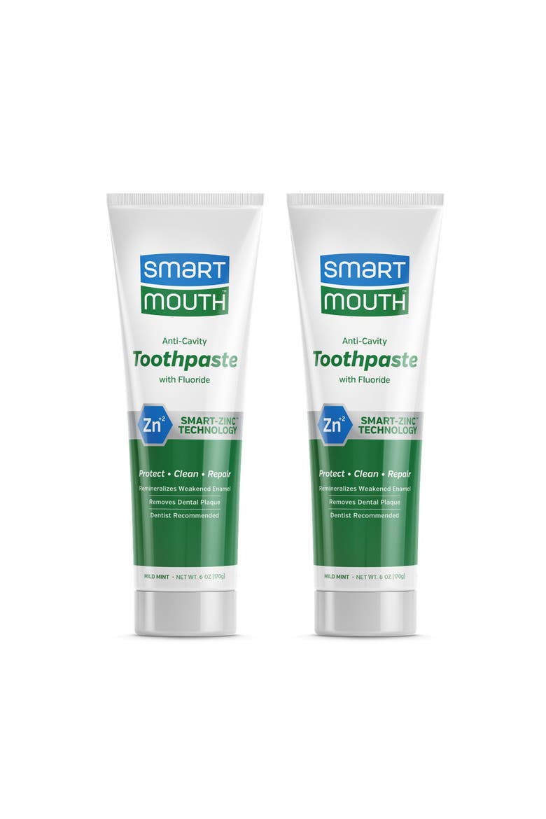 Anti-Cavity Zinc Fluoride Whitening Toothpaste 6 oz, 2-Pack, Main, color, Mild Mint