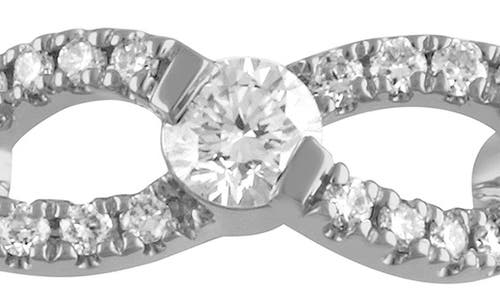 Badgley Mischka Collection Diamond Infinity Symbol Ring In White