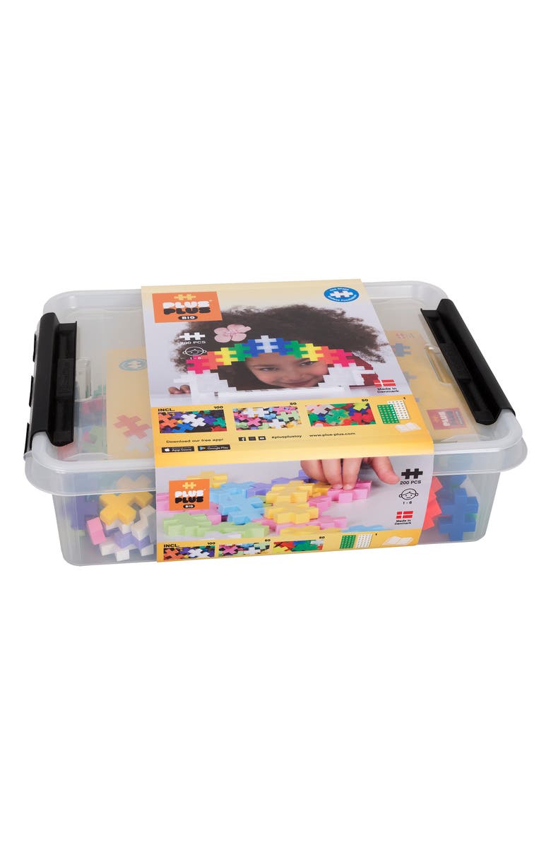 Plus-Plus USA 200-Piece BIG Basic Playset with 2 Baseplates, Alternate, color, Blue